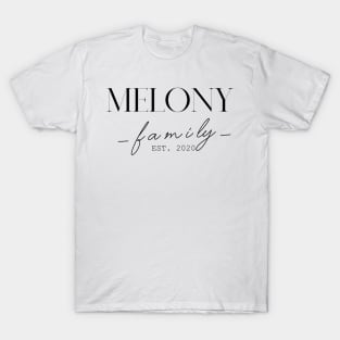 Melony Family EST. 2020, Surname, Melony T-Shirt